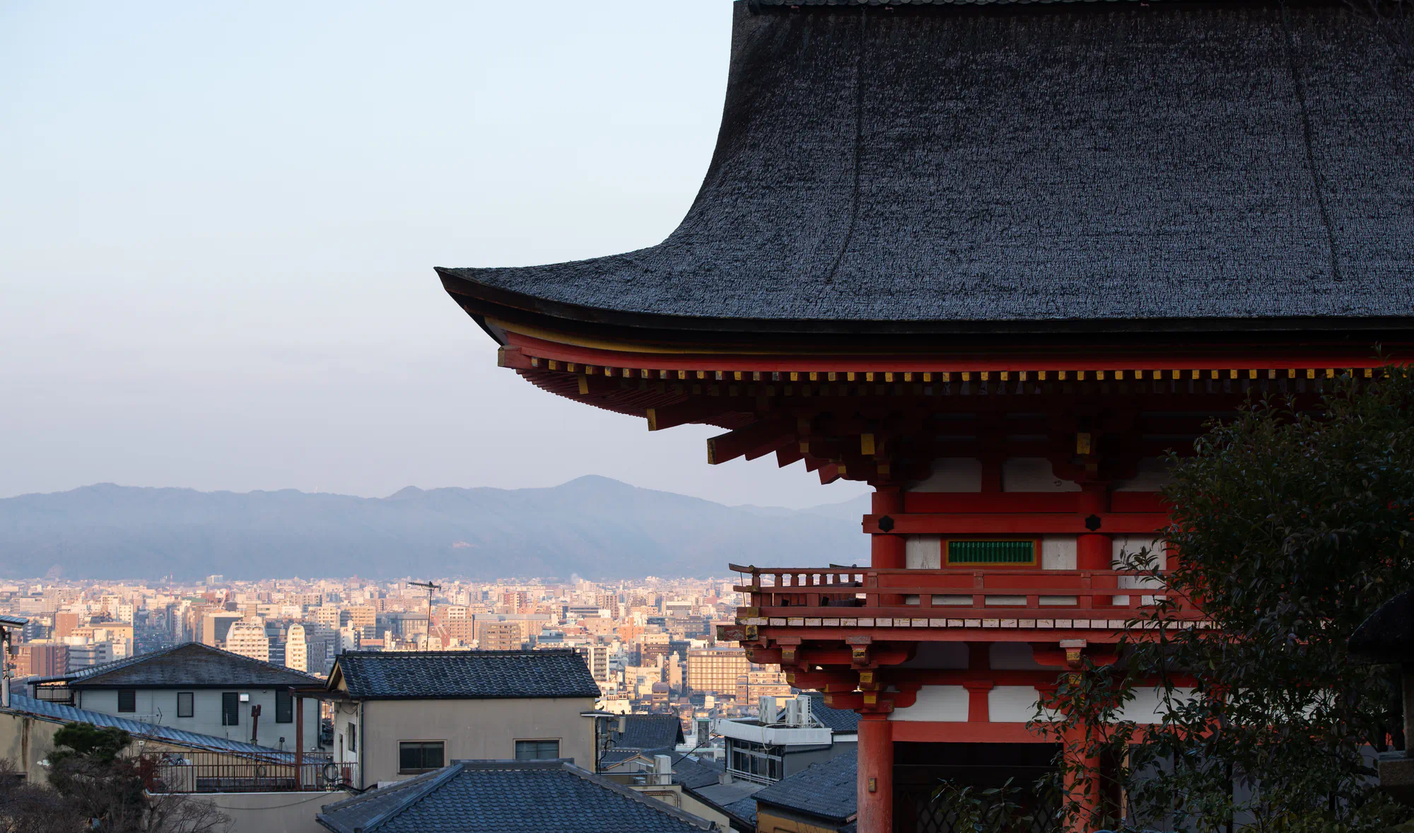 the side of a japanese temple
